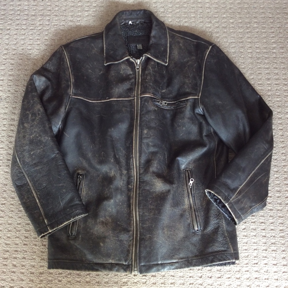 J Crew Men’s Leather Jacket